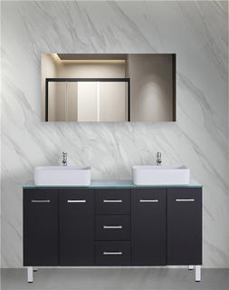 blaue Waschtischunterschränke GGP19